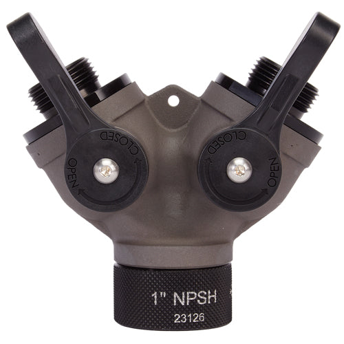 Aluminum 1" NPSH Inlet x (2) 1" NPSH Outlet