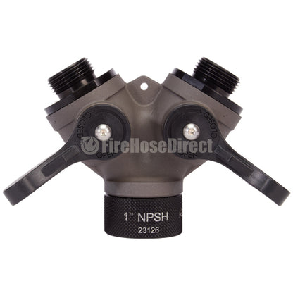 Aluminum 1" NPSH Inlet x (2) 1" NPSH Outlet