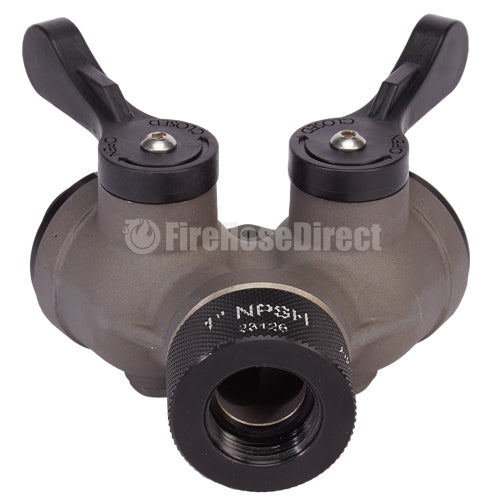 Aluminum 1" NPSH Inlet x (2) 1" NPSH Outlet