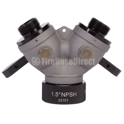 Aluminum 1 1/2" NPSH Inlet x (2) 1" NPSH Outlet