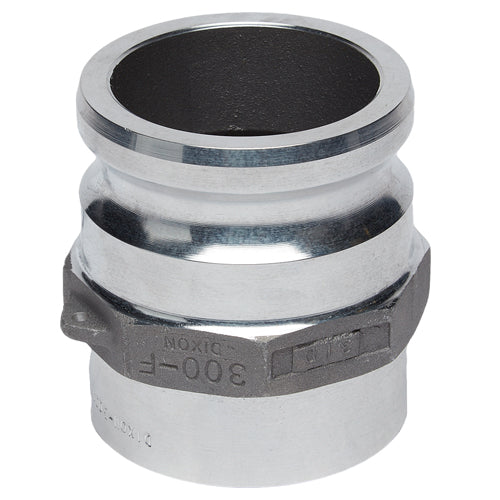 Aluminum 3" Male Camlock Fitting x 3" Schedule 40 Butt Weld Socket