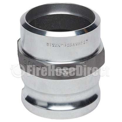 Aluminum 3" Male Camlock Fitting x 3" Schedule 40 Butt Weld Socket