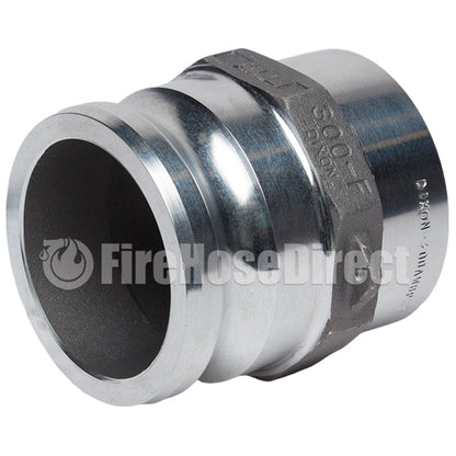 Aluminum 3" Male Camlock Fitting x 3" Schedule 40 Butt Weld Socket