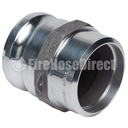 Aluminum 3" Male Camlock Fitting x 3" Schedule 40 Butt Weld Socket