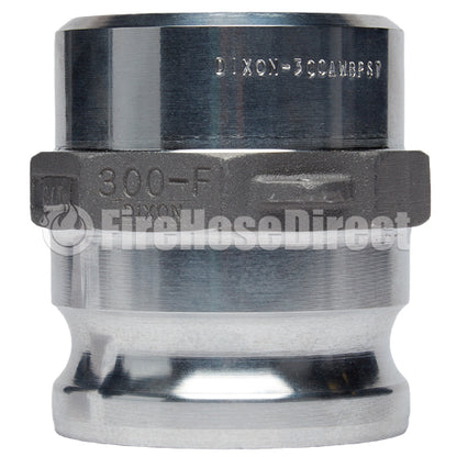 Aluminum 3" Male Camlock Fitting x 3" Schedule 40 Butt Weld Socket