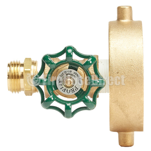 2 1/2" Female NH/NST x 3/4" Male GHT Shut-off Valve