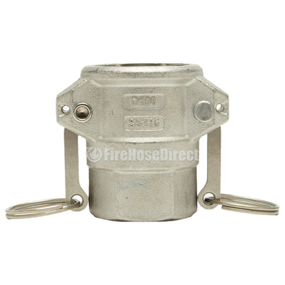 Stainless Steel 1" Female Camlock x 1" Female NPT