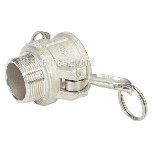 Stainless Steel 1 1/2" Female Camlock x 1 1/2" Male NPT