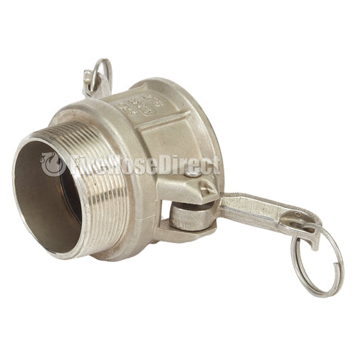 Stainless Steel 2" Female Camlock x 2" Male NPT