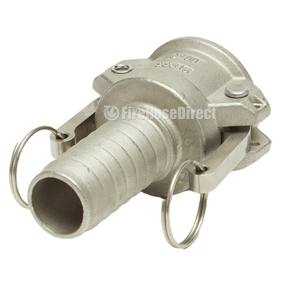 Stainless Steel 1" Female Camlock to Hose Shank