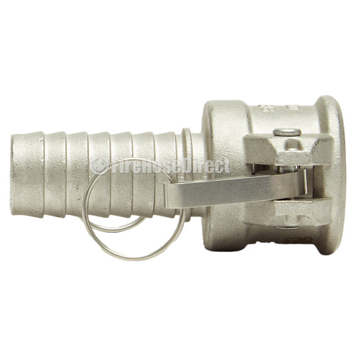 Stainless Steel 1" Female Camlock to Hose Shank