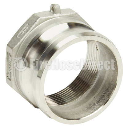 Stainless Steel 3" Male Camlock x 3" Female NPT