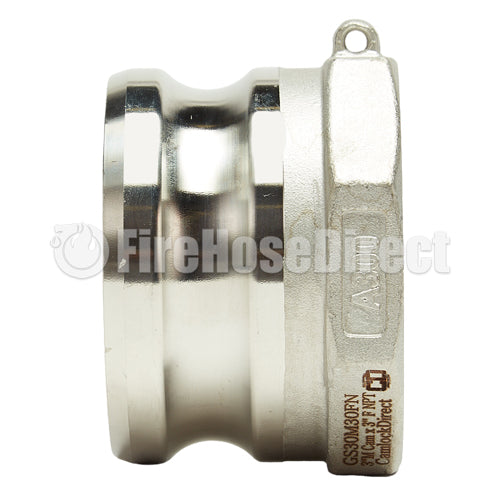 Stainless Steel 3" Male Camlock x 3" Female NPT