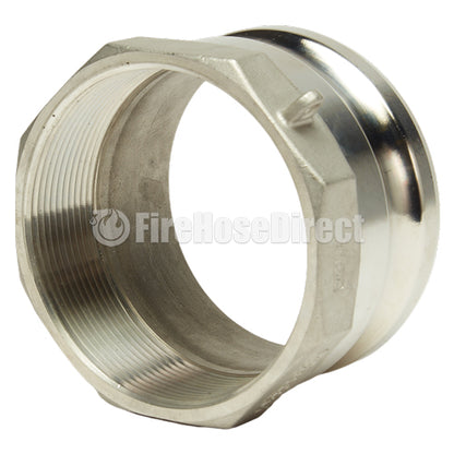 Stainless Steel 4" Male Camlock x 4" Female NPT