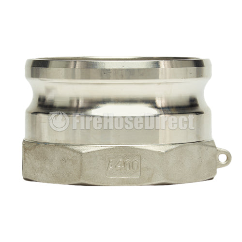 Stainless Steel 4" Male Camlock x 4" Female NPT