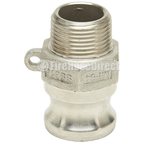 Stainless Steel 3/4" Camlock Male x 3/4" NPT Male