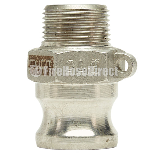 Stainless Steel 3/4" Camlock Male x 3/4" NPT Male