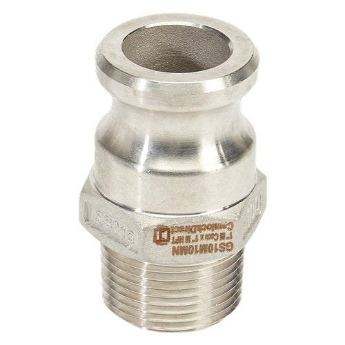 Stainless Steel 1" Camlock Male x 1" NPT Male