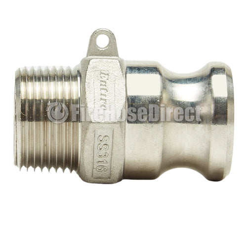 Stainless Steel 1" Camlock Male x 1" NPT Male