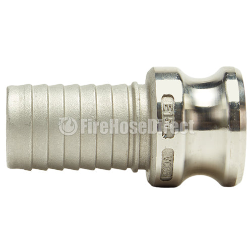 Stainless Steel 1 1/2" Male Camlock to Hose Shank