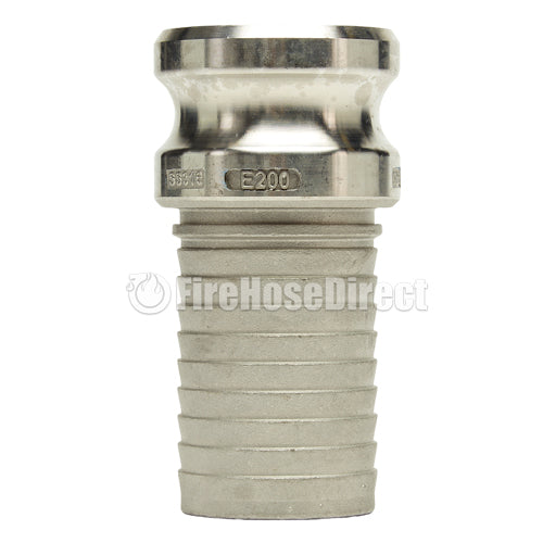 Stainless Steel 2" Male Camlock to Hose Shank