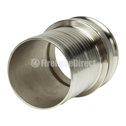 Stainless Steel 6" Camlock Male to Hose Shank