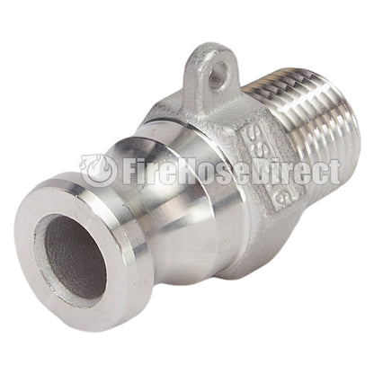 Stainless Steel 1/2" Camlock Male x 1/2" NPT Male