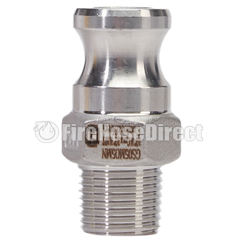 Stainless Steel 1/2" Camlock Male x 1/2" NPT Male