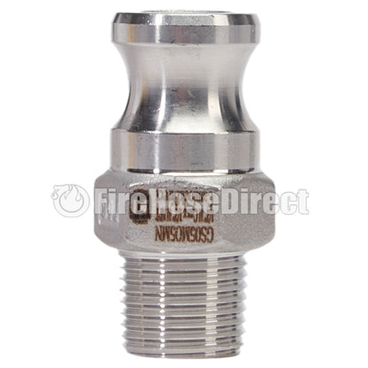 Stainless Steel 1/2" Camlock Male x 1/2" NPT Male