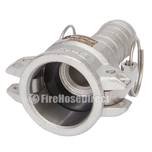 Stainless Steel 3/4" Female Camlock to Hose Shank