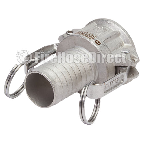 Stainless Steel 1 1/2" Female Camlock to Hose Shank