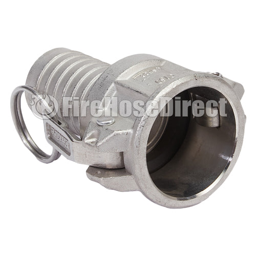 Stainless Steel 1 1/2" Female Camlock to Hose Shank