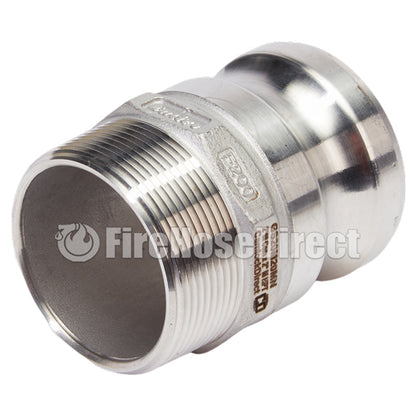 Stainless Steel 2" Camlock Male x 2" NPT Male