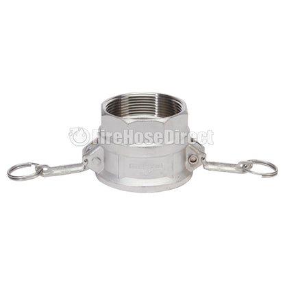 Stainless Steel 3" Female Camlock x 3" Female NPT