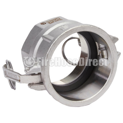 Stainless Steel 3" Female Camlock x 3" Female NPT