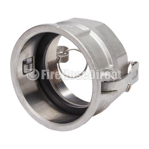 Stainless Steel 4" Female Camlock x 4" Female NPT