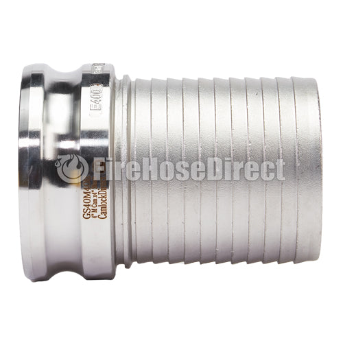 Stainless Steel 4" Camlock Male to Hose Shank