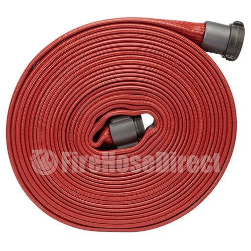 Red 1 1/2" x 50' Rubber Hose (Alum NH Couplings)