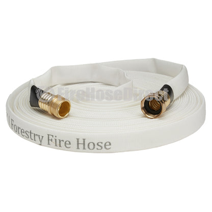 White 5/8" x 50' Forestry Hose