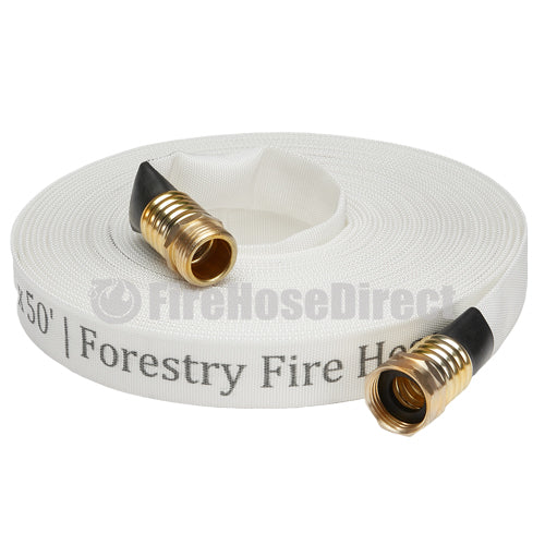 White 3/4" x 50' Forestry Hose