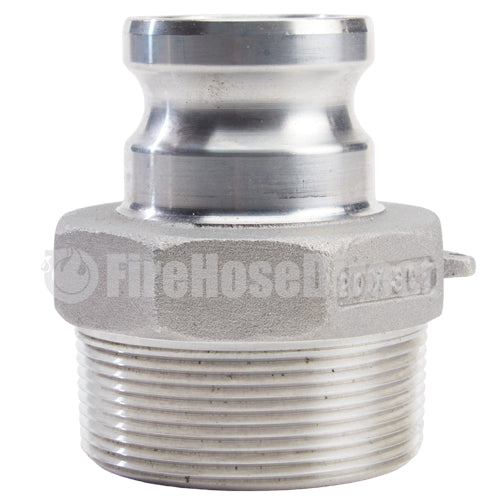 Aluminum 2" Male Camlock x 3" Male NPT