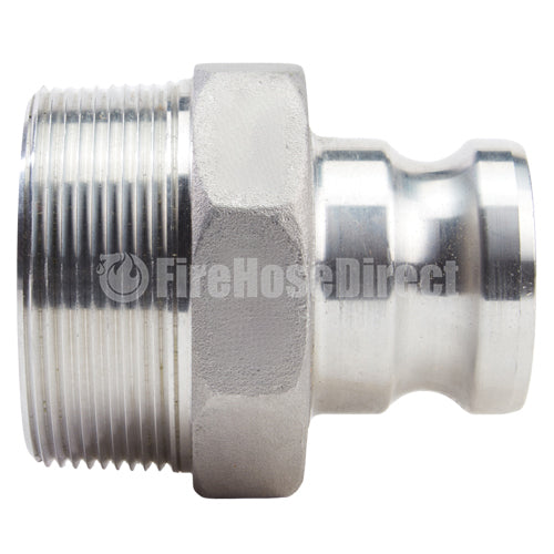 Aluminum 2" Male Camlock x 3" Male NPT