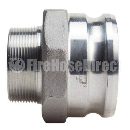 Aluminum 4" Male Camlock x 3" Male NPT