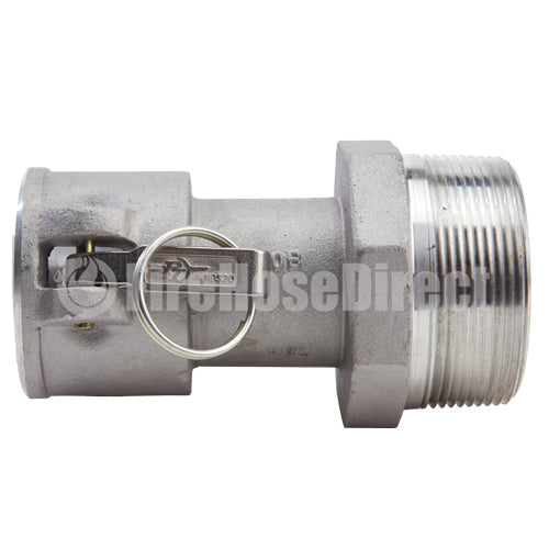 Aluminum 2" Female Camlock x 3" Male NPT