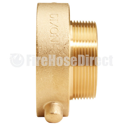 Brass 2 1/2" Female NH to 1 1/2"  Male NPT (Pin Lug)