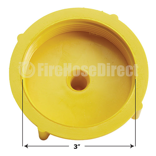 Yellow Plastic 2 1/2" NH Fire Hydrant Cap