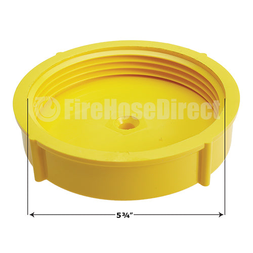 Yellow Plastic 4 1/2" NH Fire Hydrant Cap