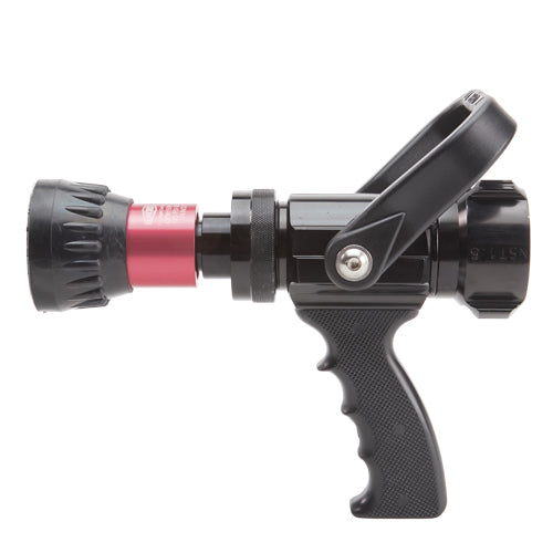 Industrial Aluminum 1 1/2" Pistol Grip Red Fire Nozzle (NPSH)