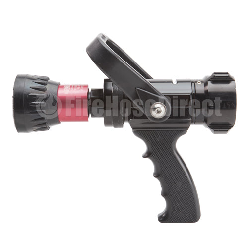 Industrial Aluminum 1 1/2" Pistol Grip Red Fire Nozzle (NPSH)