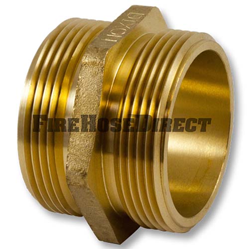 Brass 6" NPT to 6" NPT Double Male (Hex)